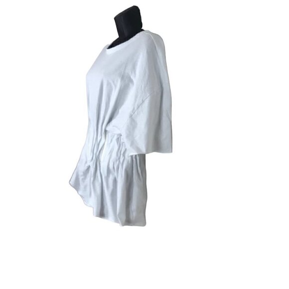 Natasha Zinko  White Cotton Bunched Shirt Size 34 - Picture 4 of 8